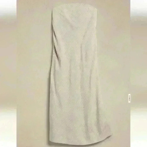 BANANA REPUBLIC LINEN-BLEND TUBE MAXI DRESS - Picture 2 of 8